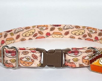 Cat Collar- "Happy Thanksgiving!" Adjustable Breakaway Collar