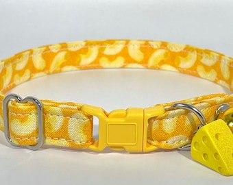 Cat Collar- "Mac and Cheese" Adjustable Breakaway Collar