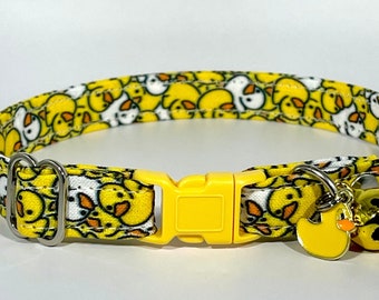 Cat Collar- “Rubber Duckies" Adjustable Breakaway Collar