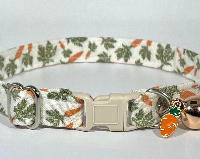 Cat Collar- “Carrots” Adjustable Breakaway Collar