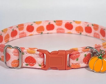 Cat Collar- “Pumpkin Patch" Adjustable Breakaway Collar