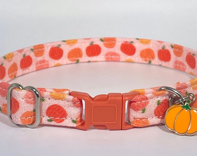 Cat Collar- “Pumpkin Patch" Adjustable Breakaway Collar