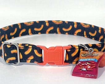 Cat Collar- “Cheese Puffs” Adjustable Breakaway Collar