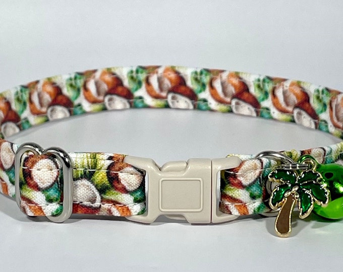 Cat Collar- “Coconuts" Adjustable Breakaway Collar