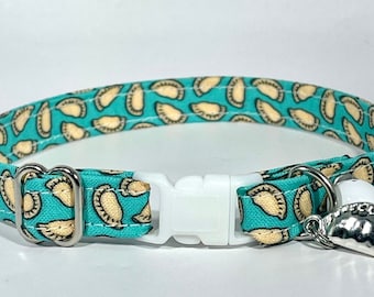 Cat Collar- "Pierogi Dumpling" Adjustable Breakaway Collar