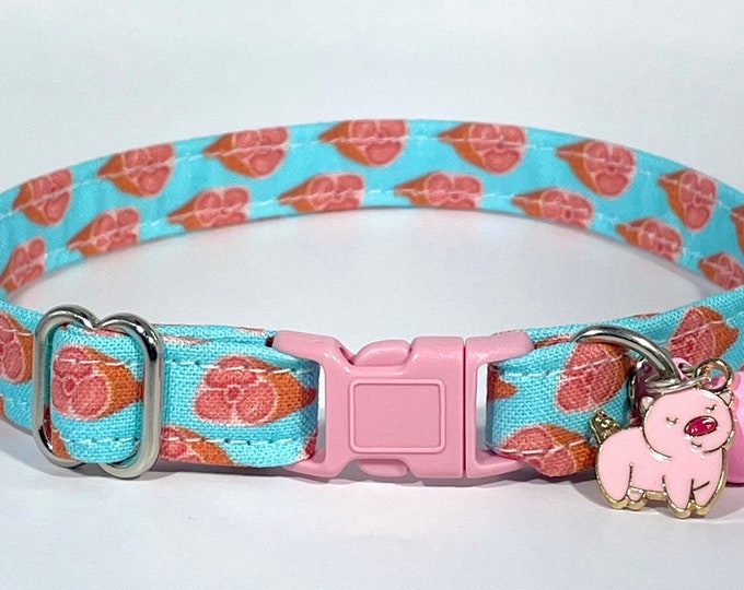 Cat Collar- "Honey-Glazed Ham” Adjustable Breakaway Collar