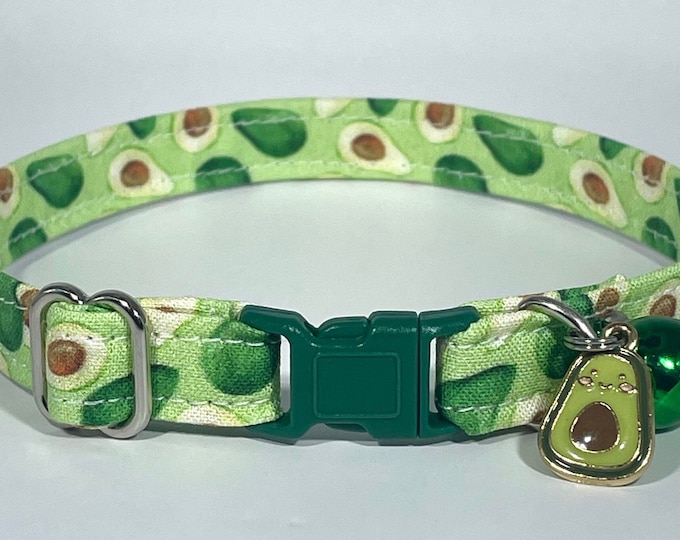 Cat Collar- "Avocado" Adjustable Breakaway Collar