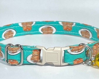 Cat Collar- "Buttermilk Pancakes” Adjustable Breakaway Collar
