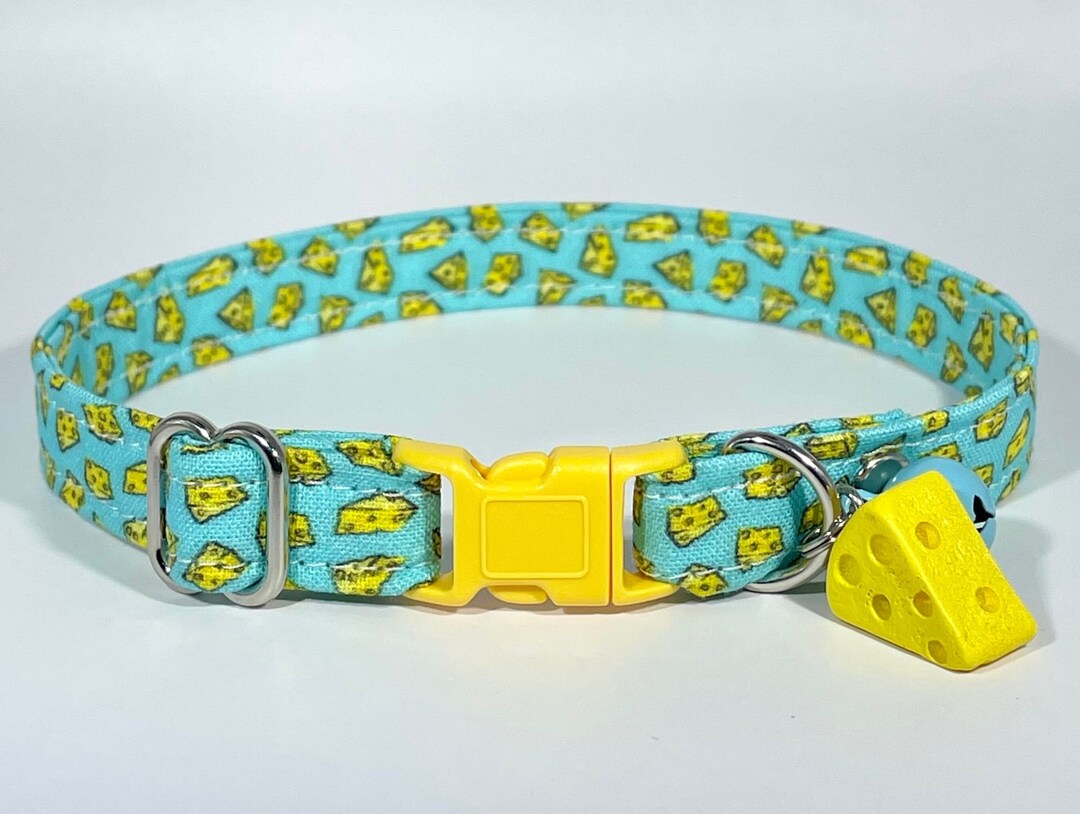 Cat Collar say Cheese Adjustable Breakaway Safety Quickrelease Collar