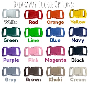 Puede incluir: Una selecci&oacute;n de hebillas de seguridad en varios colores, incluyendo blanco, rojo, naranja, amarillo, verde, lima, azul, azul marino, morado, rosa, magenta, negro, gris, marr&oacute;n, caqui y crema.