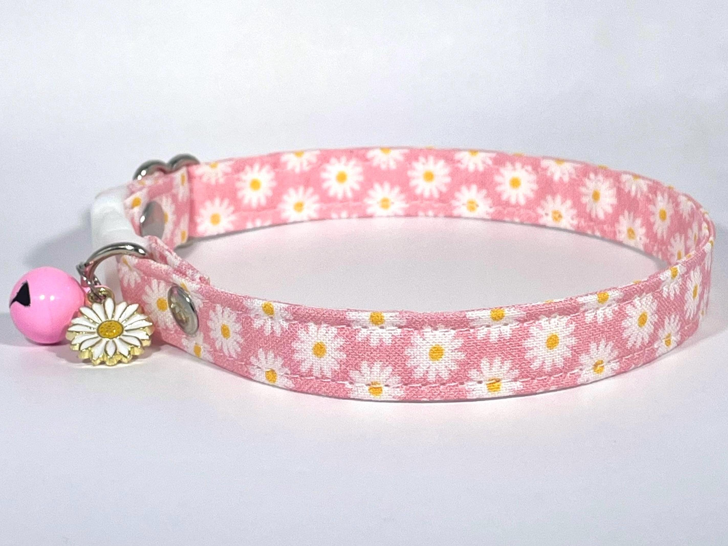 Pink daisy dog collar online