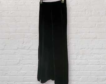 Falda Maxi Vintage 60s/70s John Meyer Terciopelo Negro