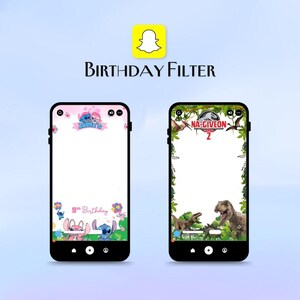 Custom Birthday Snapchat GeoFilter - Baby Shower filter, Birthday gift, snapchat filter