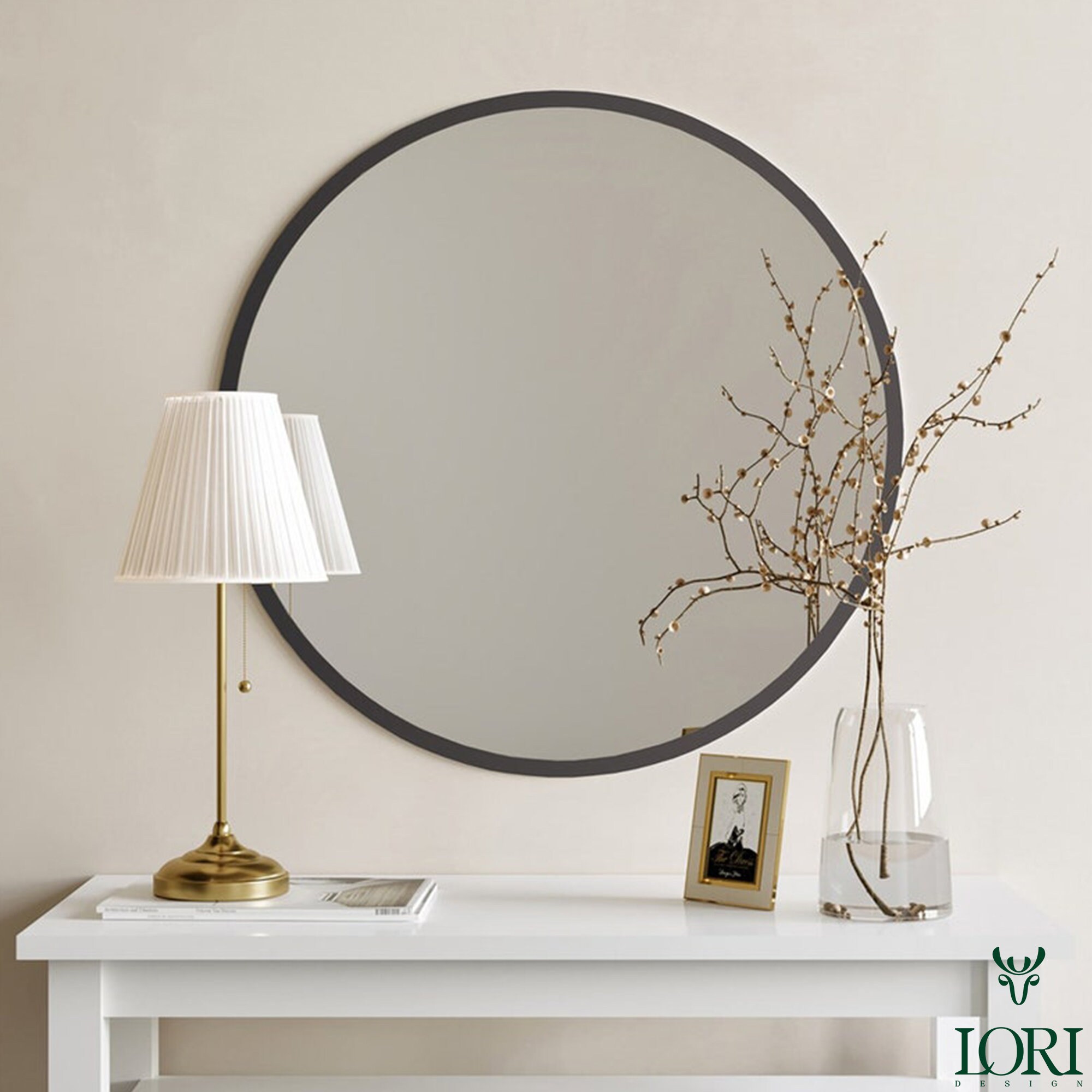 Bathroom Mirror Round Mirror Bathroom Mirror Vanity Mirror - Etsy