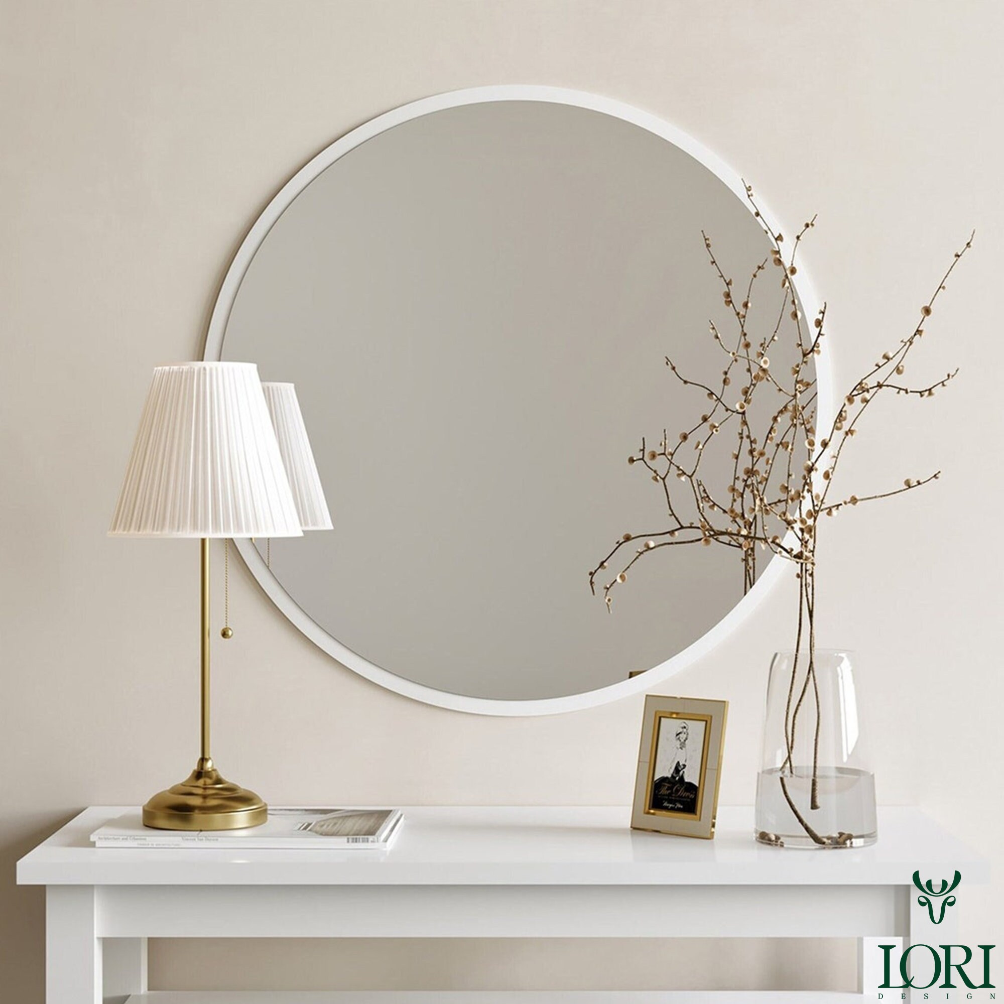 Bathroom Mirror Round Mirror Bathroom Mirror Vanity Mirror - Etsy