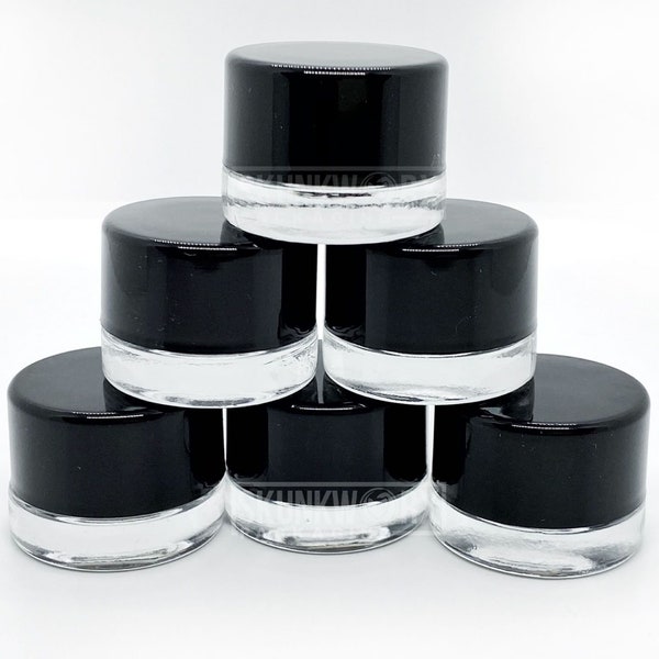 5ml Glass Concentrate Jars with Child Resistant Caps: Medicine Lip Balm Makeup