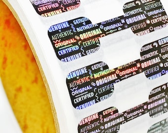Holographic Tamper Evident Bridge Seal Labels – Security Packaging Stickers 1000 Roll