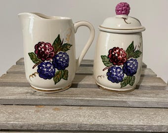 Juego de azucarero y lechera vintage de Knott's Berry Farm