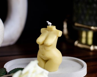 Lady C / Female Body Candle / Beeswax Candle