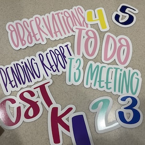 Vinyl Letter Magnets
