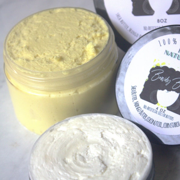 Whipped Bawdy Buttah- Body Butter- Shea butter, Mango Butter, Coconut oil- Dry, Cracked, Irritated Skin, Moisturizer, Men, women and babies