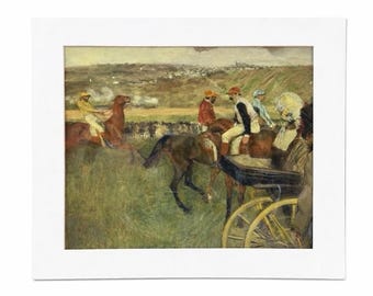 Degas Racetrack Print Matted Birth of Impressionism Musee d’Orsay Horse Art