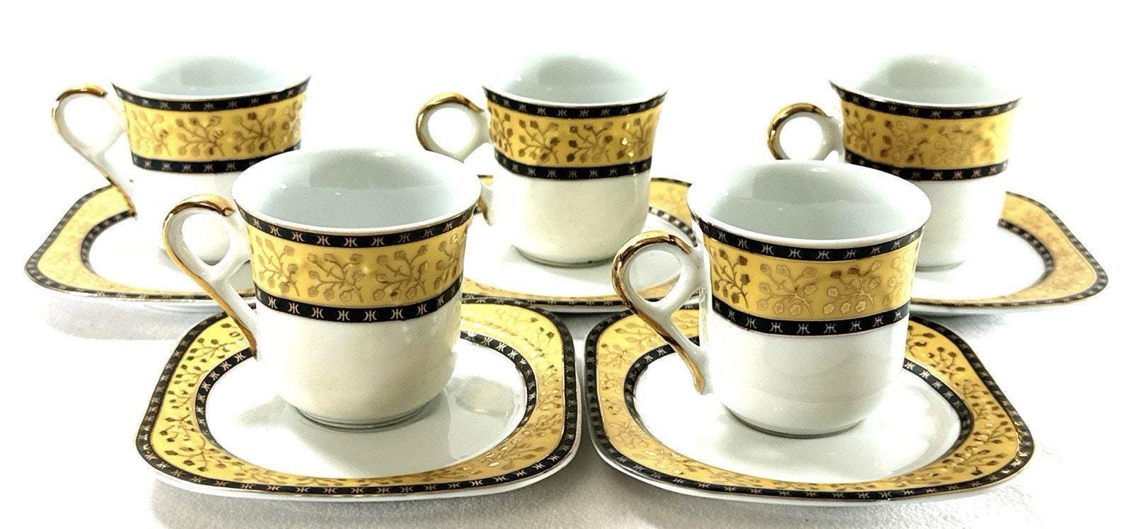 Yamasen Gold Collection Espresso Set Japan 24K Gold Plated – 5