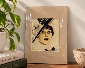 Vintage 1988 Audrey Hepburn My Fair Lady Portrait Signed Pav 5x7