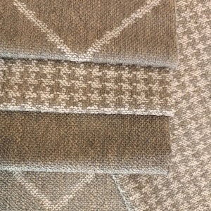 Soft Hard Wearing Upholstery Linen Fabric by the Yards, Geometric, Solid Elegant Home Decor Fabrics, Furniture, Sofa, Chair, Pillow Fabric