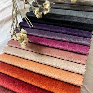 48 Colors Luxury Heavy Upholstery Velvet Print Fabric by the Yards, Elegant Home Decor Velvet Fabric, Furniture, Sofa, Chair Velvet Fabric