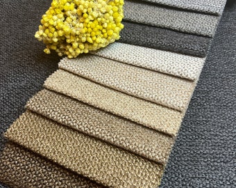 Tejido de tapicería con tejido de canasta: poliéster con aspecto de lino, decoración del hogar cortada a medida