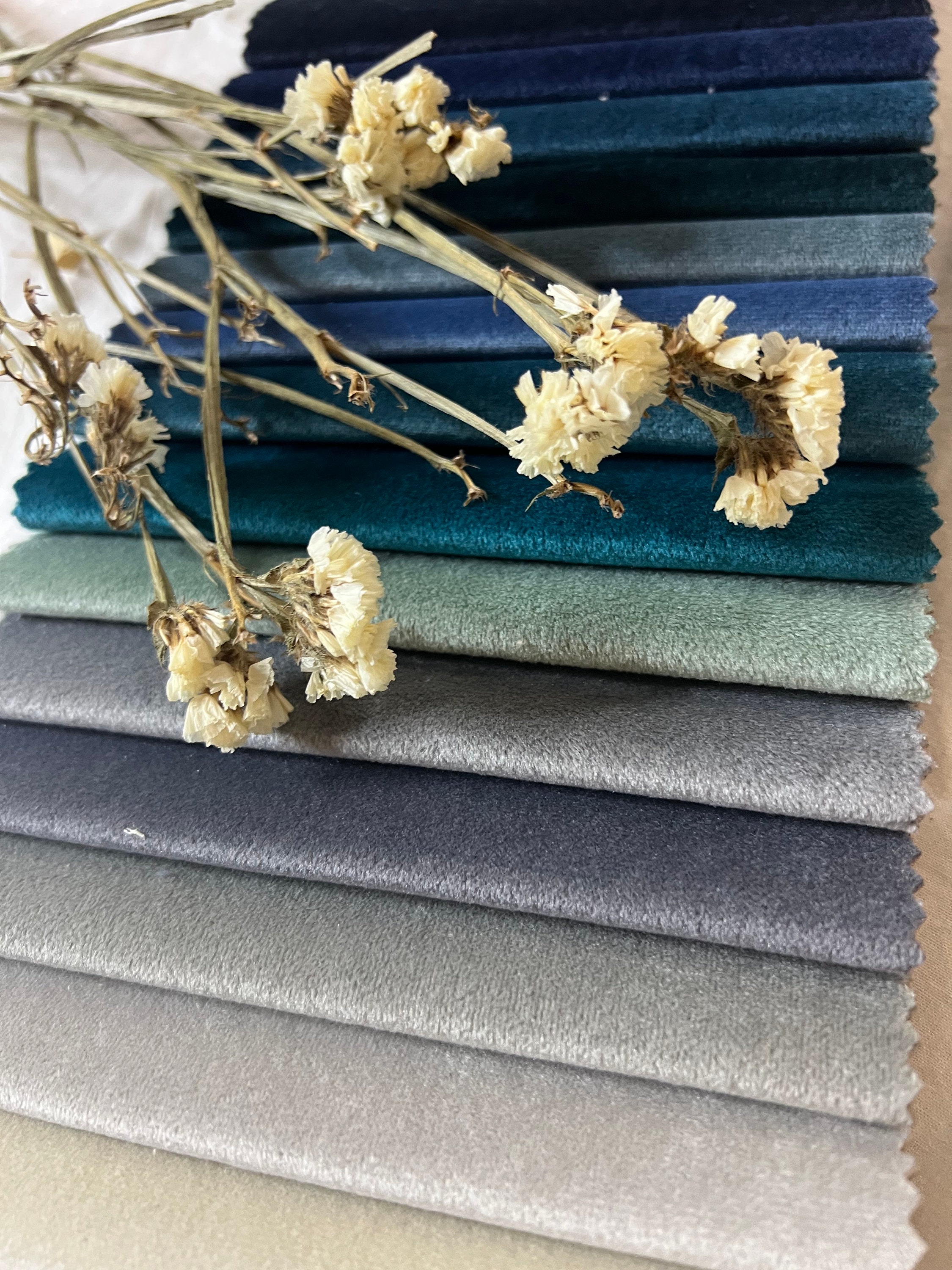 Luxury Velvet Upholstery Fabric 48 Colors Elegant Home Decor By The 