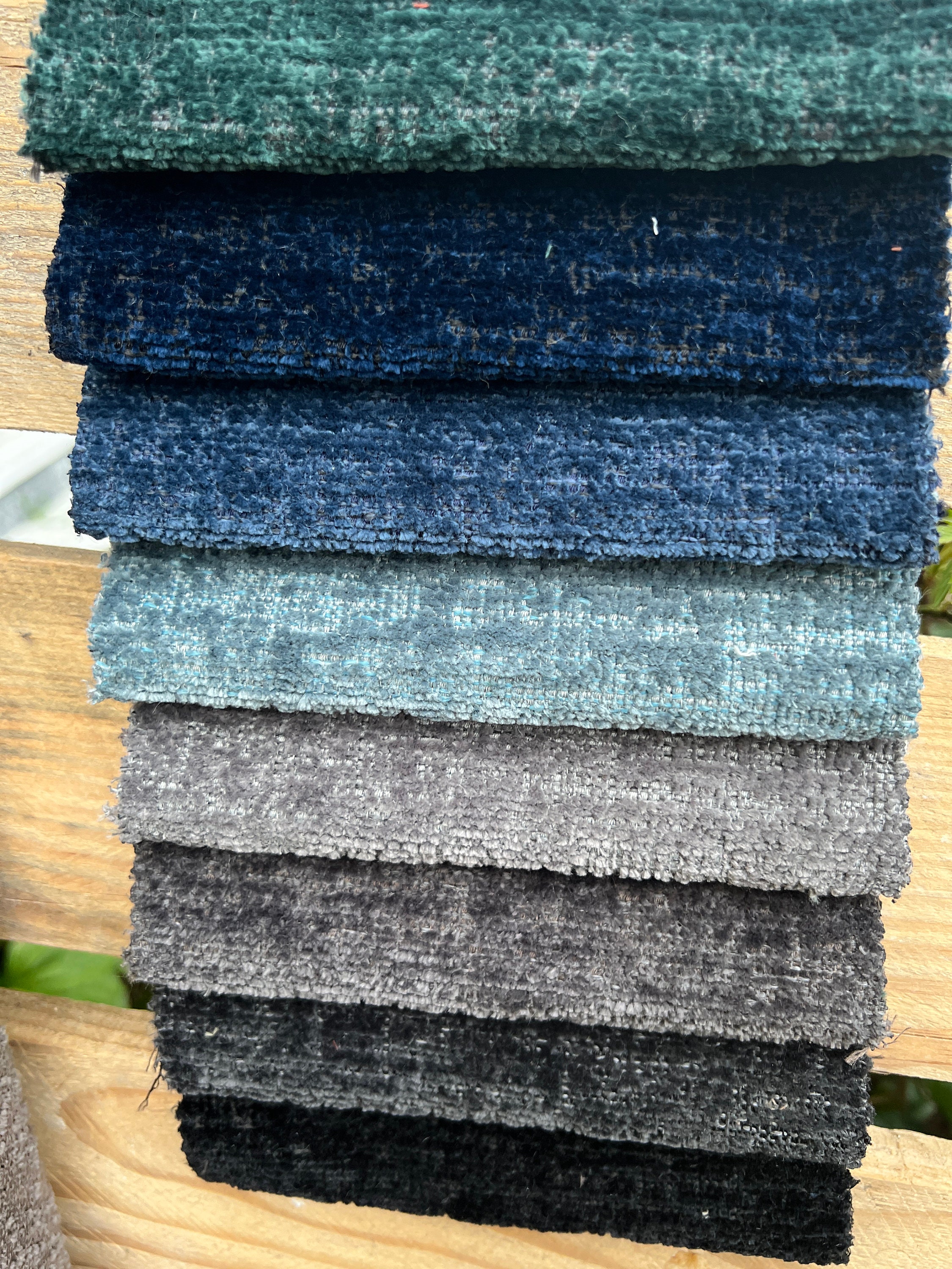 22 Colors Super Soft Solid Chenille Upholstery Fabric by the Yards