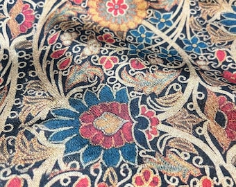 Gold Floral Velvet Upholstery Fabric: Elegant Home Decor, Furniture Sofa Fabric by the Yards