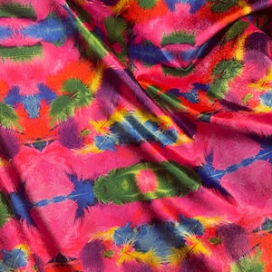 Colorful Feathers Pattern Upholstery Velvet Print Fabric by the Yards, Art Home Decor Velvet Fabric, Furniture Sofa Elegant Velvet Fabric