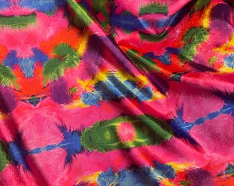 Colorful Feathers Velvet Upholstery Fabric: Art Home Decor Fabric by the Yards