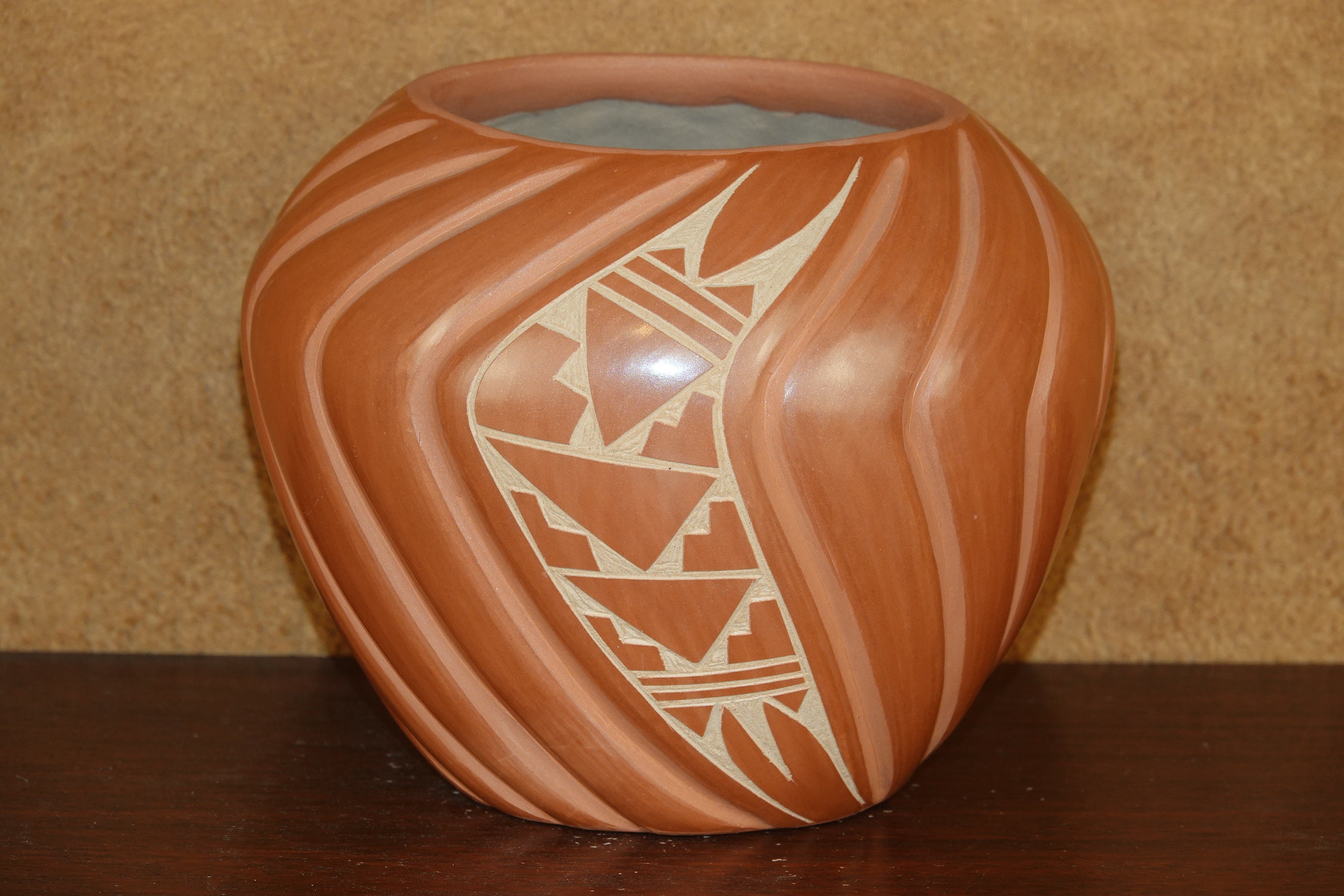 工芸品 Indian handmade pottery Nemadji Pottery / Studio Art Pottery / Indian Pottery