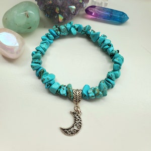 Healing Turquoise Moon Bracelet