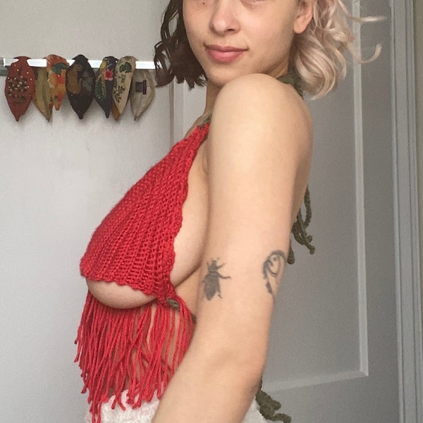 Assless Chaps Bralette (crochet)