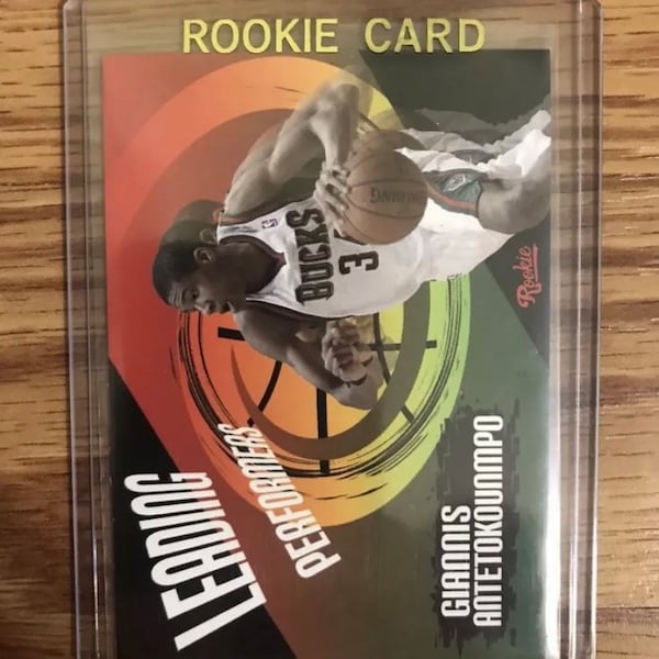 2013-14 Giannis Antetokounmpo ACEO Rookie Leading Performers Milwaukee Bucks RC