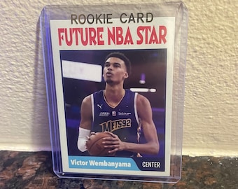 Victor Wembanyama Custom Rookie Future NBA Star Card Spurs RC