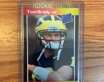 Tom Brady 2000 ACEO Rookie Card New England Patriots Michigan Wolverines RC
