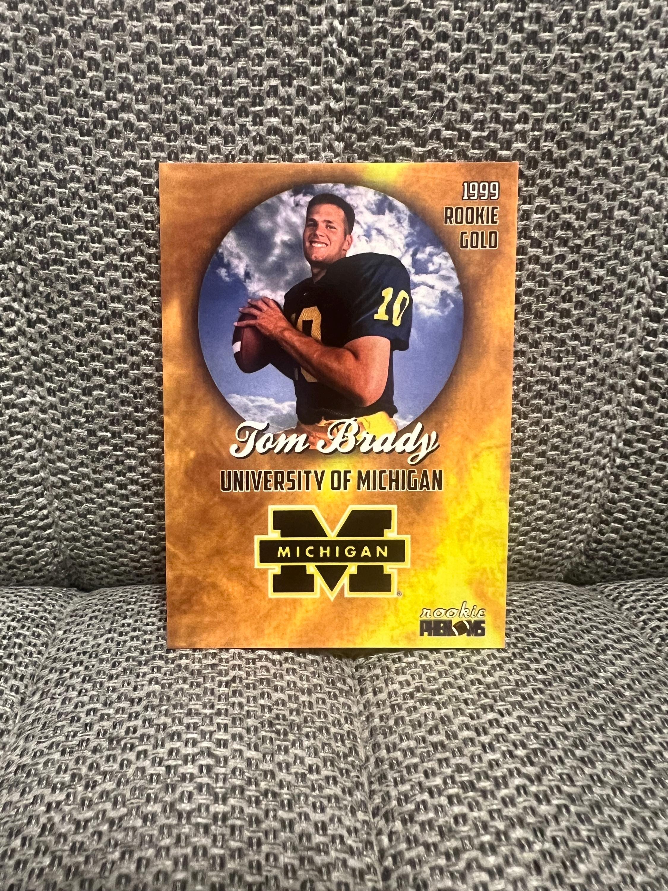 1999 Tom Brady Rookie Phenoms Gold Limited Edition Michigan RC - Etsy