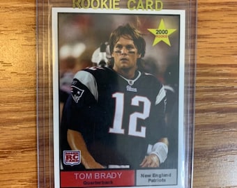 Tom Brady 2000 Collector Customs Rookie Card New England Patriots Super Bowl MVP RC