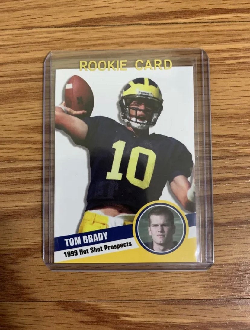 Tom Brady 1999 Top Shot Prospects Rookie Michigan Wolverines