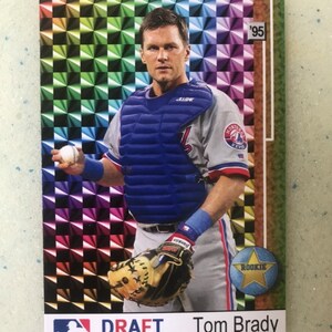 Tom Brady 1995 MLB Draft Promo Montreal Expos Patriots HOF RC