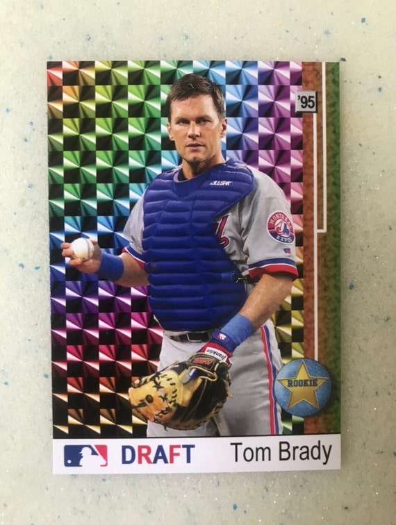 Tom Brady 1995 MLB Draft Promo Montreal Expos Patriots HOF RC 