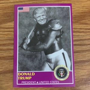 Donald Trump Custom Trading Card Bo Jackson style President Trump MAGA 2024