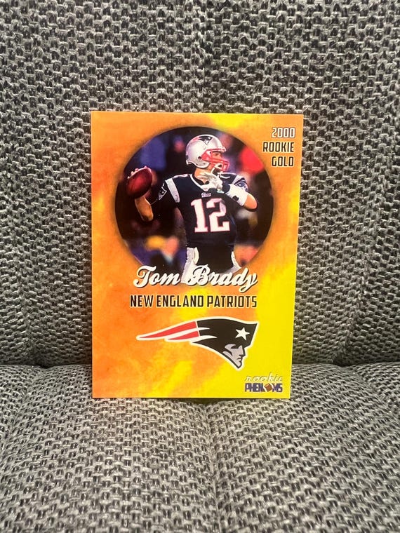 2000 Tom Brady Rookie Phenoms Gold Limited Edition New England