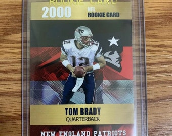 2000 Tom Brady Rookie Phenoms Gold Platinum Limited Edition /2000 RC.